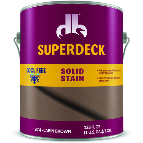 Duckback DPI053044-16 Wood Stain, Slight, Cabin Brown, Liquid, 1 gal