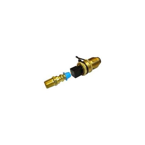 Coupling Adapter Kit, 1/4 in, MPT x Male Plug, Brass, Gold