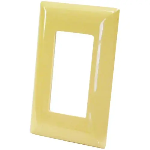 US Hardware E-104C Wallplate, Plastic, Ivory