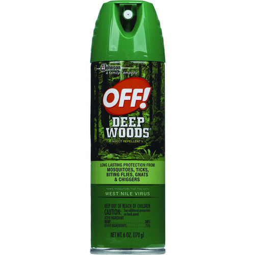 OFF! 22938 Deep Woods Insect Repellent V, 6 oz, Liquid, Clear, Alcohol