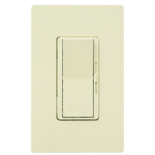 Lutron DVW-600PH-IV Diva Dimmer, 220/240 V, 600 W, Halogen, Incandescent Lamp, Ivory