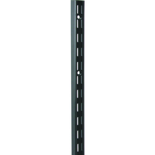 Shelf Standard, 450 lb, 14 ga Thick Material, 1-1/16 in W, 63 in H, Steel Black