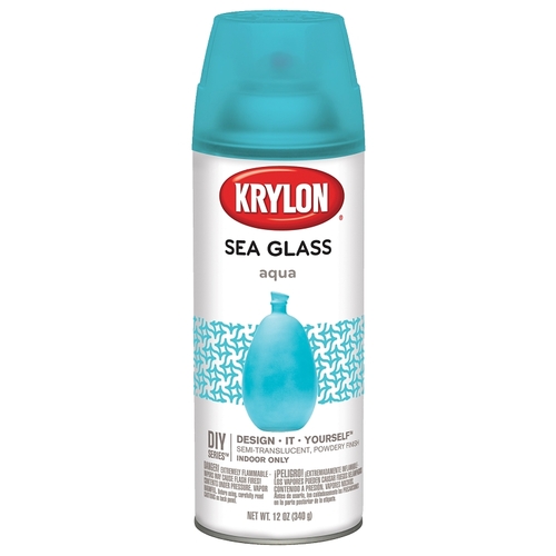 Spray Paint, Sea Glass, Aqua, 12 oz, Aerosol Can