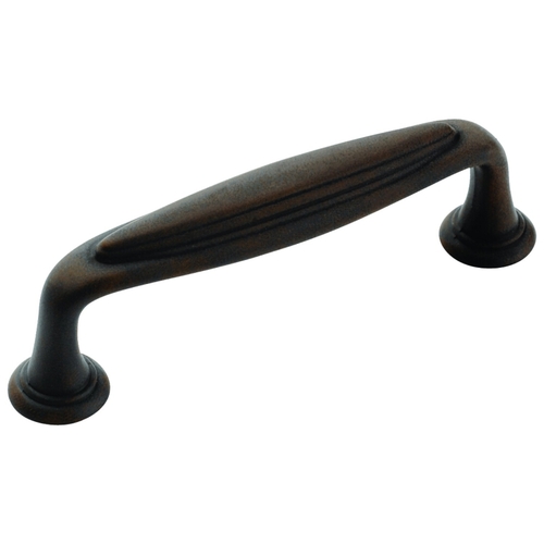 Mulholland Traditional Style Bar Cabinet Pull Handle 3" Center to Center Antique Rust