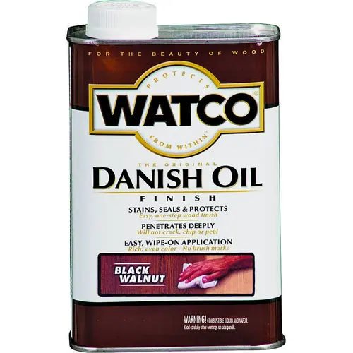 Danish Oil Transparent Black Walnut Oil-Based 1 pt Black Walnut - pack of 6