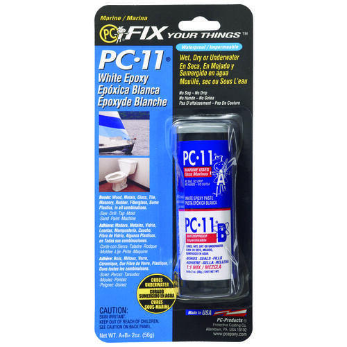 PROTECTIVE COATING CO 02011 Epoxy Adhesive, White, Paste, 2 oz Pack