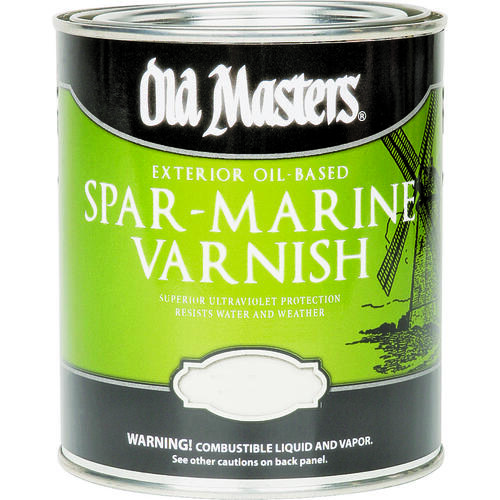 Old Masters 92501XCP2 Marine Spar Varnish SemiGloss Clear OilBased 1
