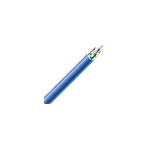 Southwire 56917749 Plenum Cable, 24 AWG Wire, 4 -Conductor, Copper Conductor, FEP Insulation, PVC Sheath, 300 V Blue