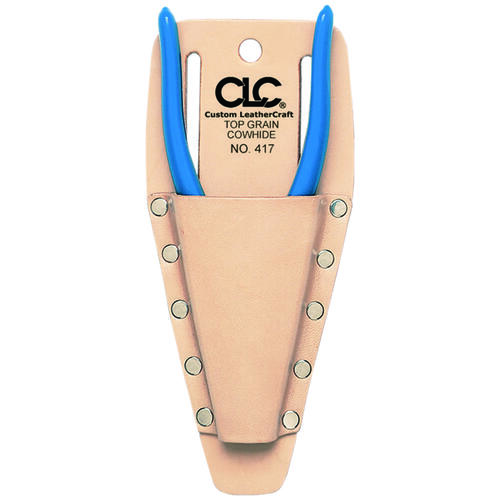 CLC 417 Tool Works Series Plier/Tool Holder, 1-Pocket, Leather, Tan, 3-1/2 in W, 8-1/4 in H