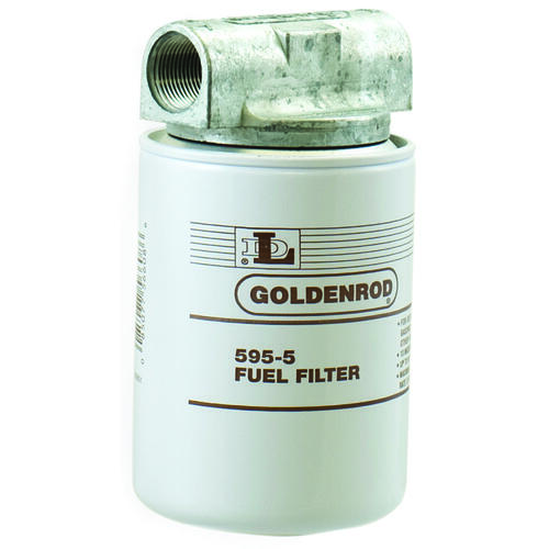 DL 595 Goldenrod Fuel Filter, 1 in Connection, NPT, 25 gpm