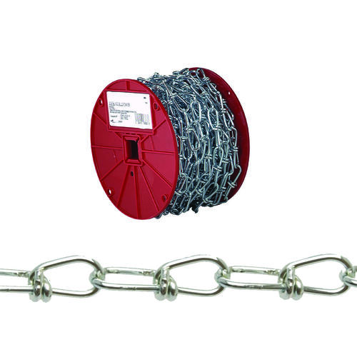 Campbell T0720127N 0720127 Loop Chain, #1, 250 ft L, 155 lb Working Load, Low Carbon Steel, Zinc