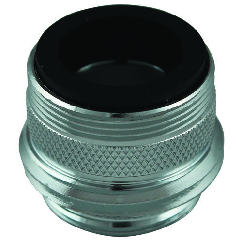 Hose Adapter, 15/16-27 x 55/64-27 x 3/4 or 55/64 in, Hose, Chrome Plated