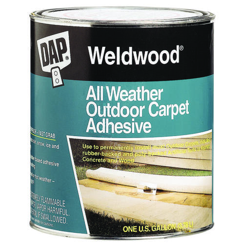 Weldwood 00442 Carpet Adhesive, Tan, 1 qt Pail