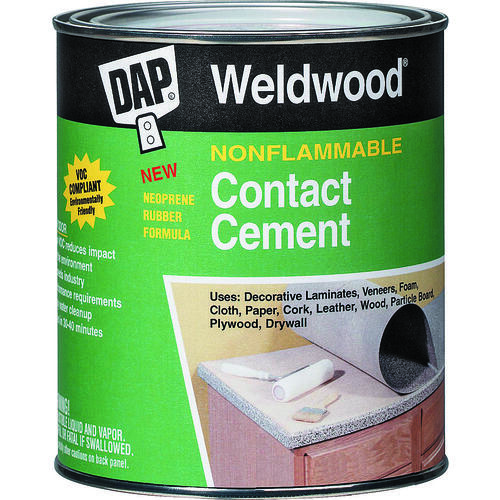 Weldwood 25336 Contact Cement, Liquid, Slight, White, 1 gal Can