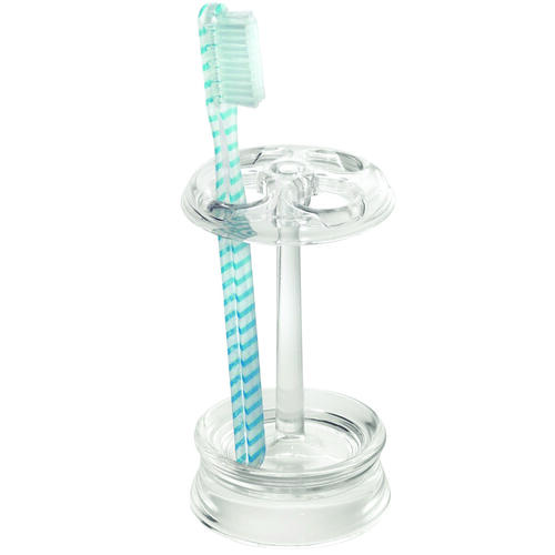 Toothbrush Stand, Plastic, Clear