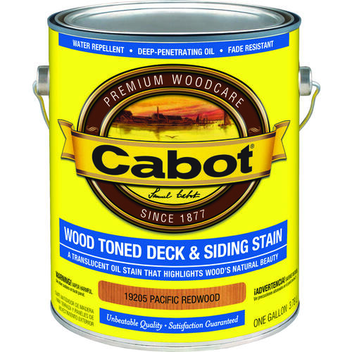 Cabot 140.0019205.007XCP4 Deck and Siding Stain Wood Toned Stain