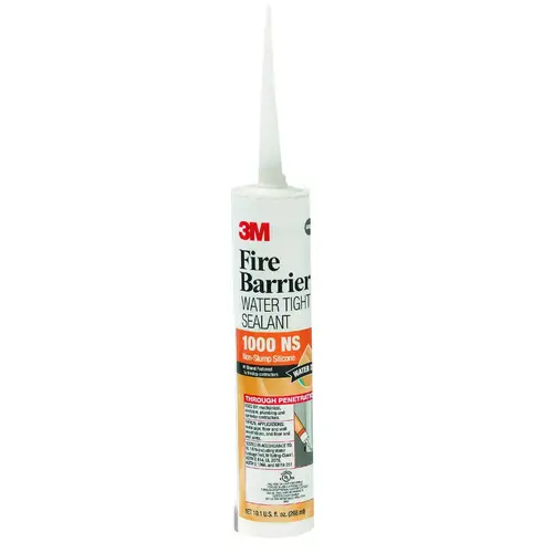 1000 NS Fire Barrier Sealant, Light Gray, 10.1 oz Cartridge