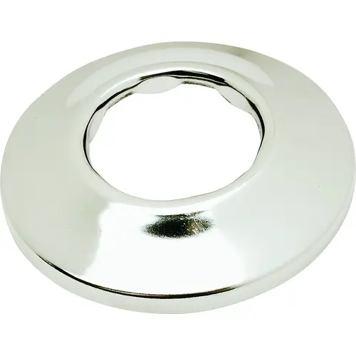 Bath Flange, 1-1/4 in Dia, 3-3/4 in W, Chrome