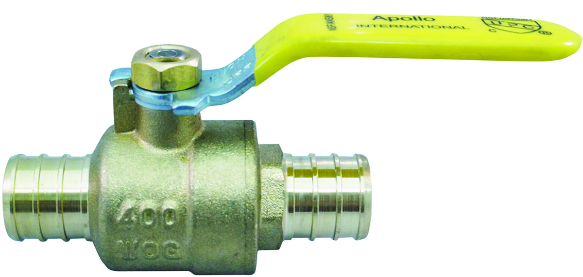 Apollo Valves APXV3434 Ball Valve, 3/4 x 3/4 in Connection, Crimp, Brass Body