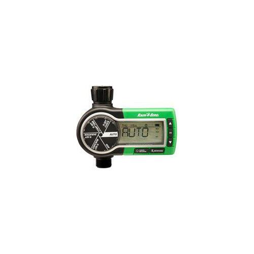 Garden Hose Watering Timer, 3 V, 1 -Zone, 1 -Program, 6 hr Cycle, LCD Display, Wall Mounting Green