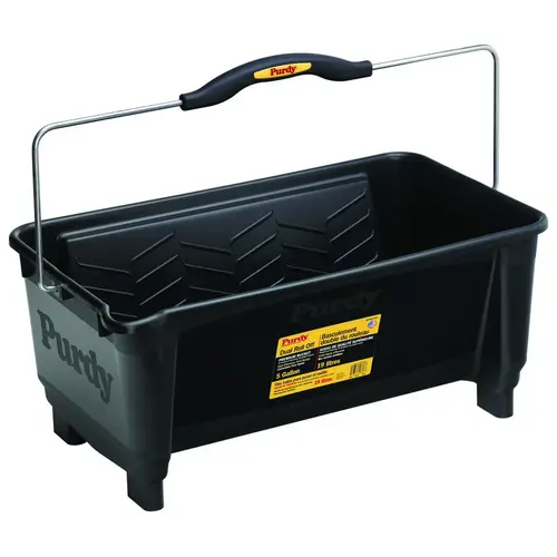 Purdy 140796018 NEST Dual Roll-Off Bucket, 5 gal Capacity, Polypropylene, Black, Ergonomic Handle