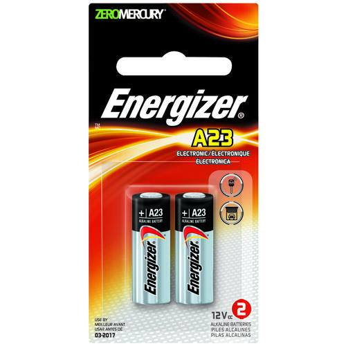 A23 Battery, 12 V Battery, 55 mAh, Alkaline, Manganese Dioxide