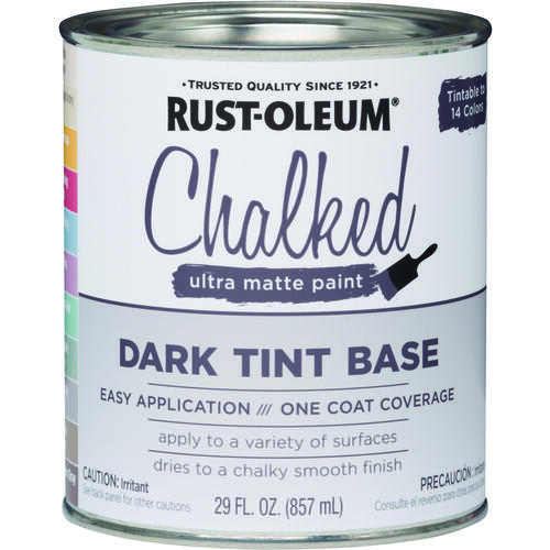 Chalked Chalky Paint, Chalked/Ultra Matte, 30 oz, Quart Dark Tint