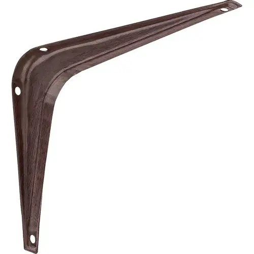 211BC Shelf Bracket, 100 lb, 6 in L, Steel, Fruitwood