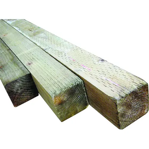 Alexandria Moulding 104X4-WS096CT American Wood Treated Wood Post, 96 in L Nominal, 4 in W Nominal