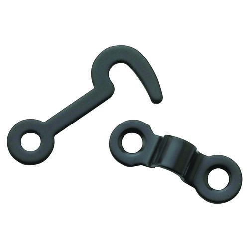 National Hardware N211-023 V1841 Series Hook and Staple, Steel, Oil-Rubbed Bronze, 5/32 in Dia Shackle - pack of 2