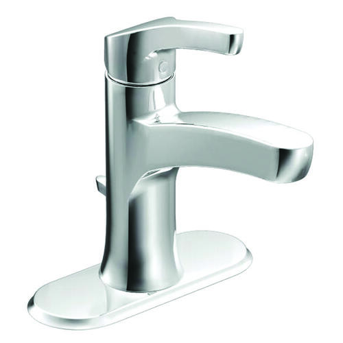 Moen WSL84733 Danika Series Bathroom Faucet, 1.2 gpm, 1-Faucet Handle, Metal, Chrome Plated, Lever Handle