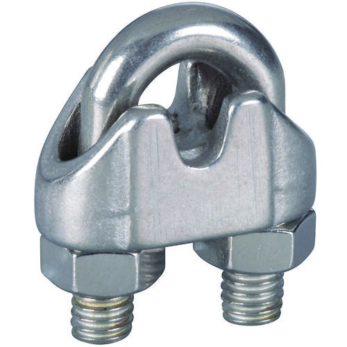 4230BC Series Wire Cable Clamp, 3/16 in Dia Cable, 1 in L, Malleable Iron