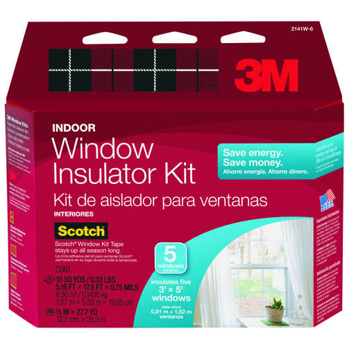 SCOTCH 2141W6 Window Insulation Kit, Clear
