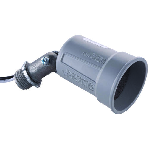 Lamp Holder, 120 V, 75 to 150 W, Gray