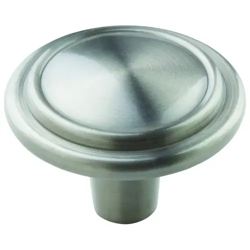 1-1/4" (32 mm) Diameter Allison Value Cabinet Knob Satin Nickel Finish - pack of 25