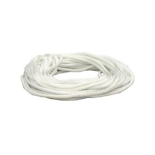 Rope, 1/4 in Dia, 50 ft L, 90 lb Working Load, Nylon, White