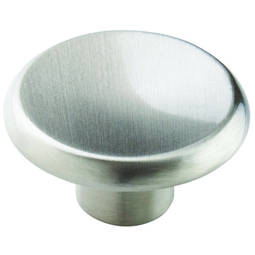 Cabinet Knob, 3/4 in Projection, Zinc, Satin Nickel - pack of 10