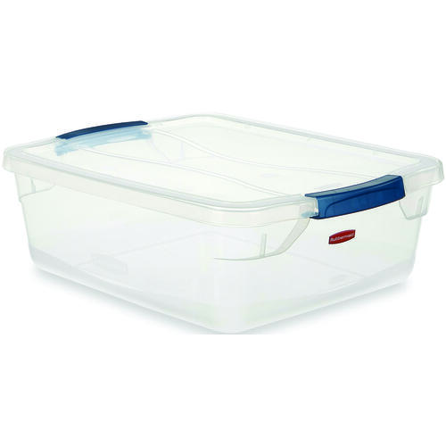 Clever Store Storage Container, Plastic, Clear, 16.8 in L, 13.3 in W, 5.3 in H