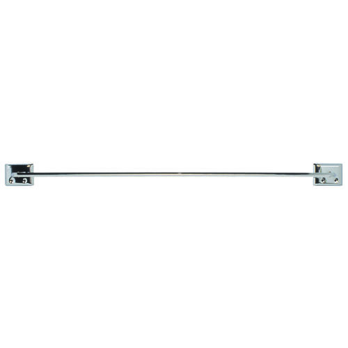 Decko 38170 Towel Bar, 24 in L Rod, Steel, Chrome, Surface Mounting