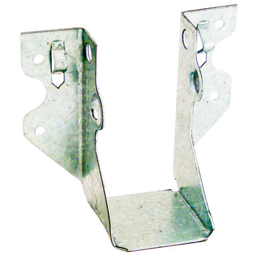 MiTek JUS24 Slant Joist Hanger, 3-1/8 in H, 1-3/4 in D, 1-9/16 in W, 2 in x 4 in, Steel, Galvanized, Face Mounting