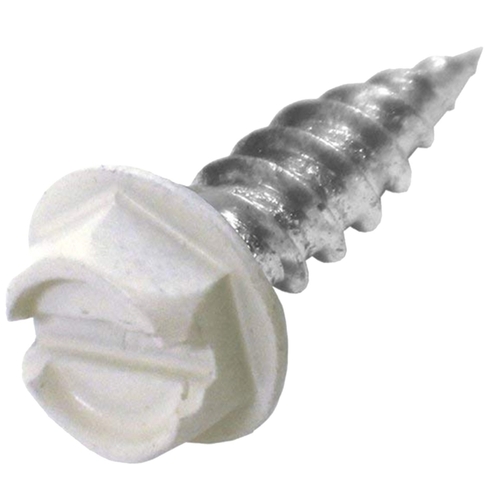 Screw, 1/2-7 Thread, Single Thread, Hex, Slotted Drive, Sheet Metal - pack of 100