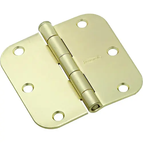 Door Hinge, Steel, Satin Brass, 50 lb - pack of 12