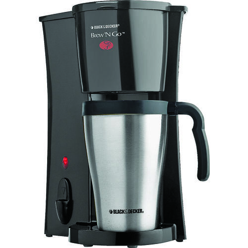 Brew 'N Go Coffee Maker, 2 Cups Capacity, 800 W, Stainless Steel