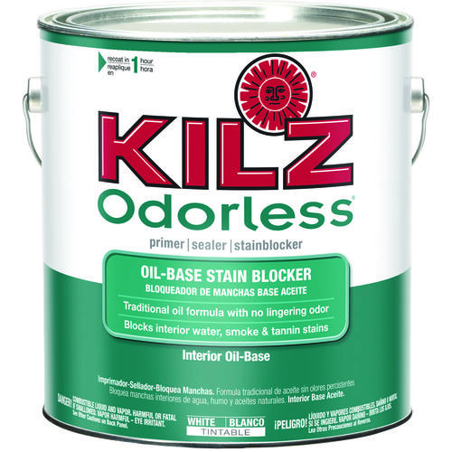 KILZ 10941-XCP2 Original 1 Gal. White Low-Odor Oil-Based Interior Primer, Sealer, and Stain Blocker - pack of 2