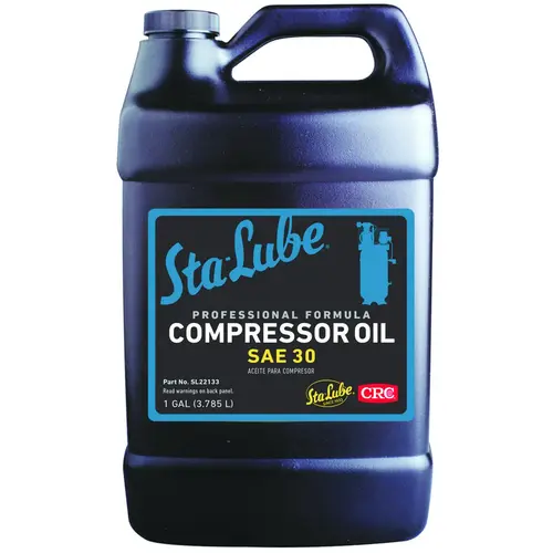 Sta-Lube SL22133 Compressor Oil, 30W, 1 gal Bottle Amber