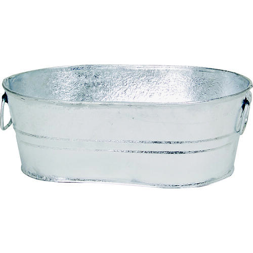 Wash Tub, 2 gal Capacity, Steel Galvanized