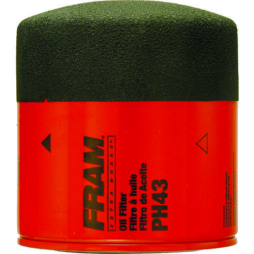 PH43 Full Flow Lube Oil Filter, 3/4- 16 Connection, Threaded, Cellulose, Synthetic Glass Filter Media