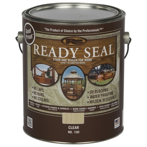 Ready Seal 100 Stain and Sealer, Clear, 1 gal, Can