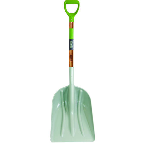 Ames 2682700 Scoop Shovel, 14 in W Blade, 18 in L Blade, ABS Blade, Northern Hardwood Handle, D-Shaped Handle