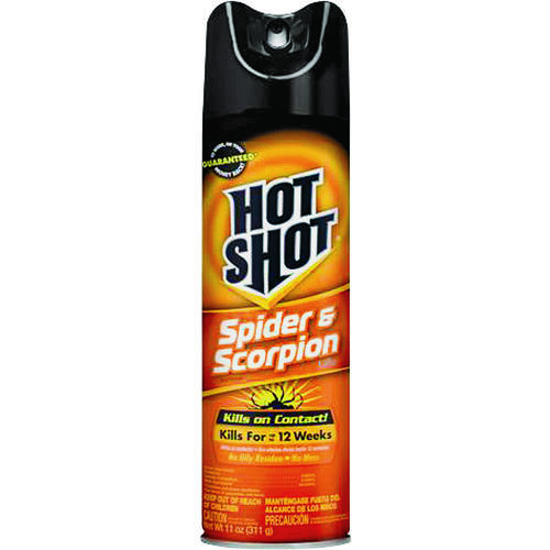 HOT SHOT HG-64490 Spider and Scorpion Killer, Liquid, Spray Application, 11 oz Can